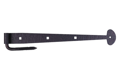 15-5/8" Rough Bean Gate Strap Hinge with Carriage Bolts & Pintle