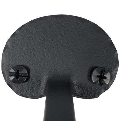 Heavy Duty Cast Small Bean Door Pull, Black