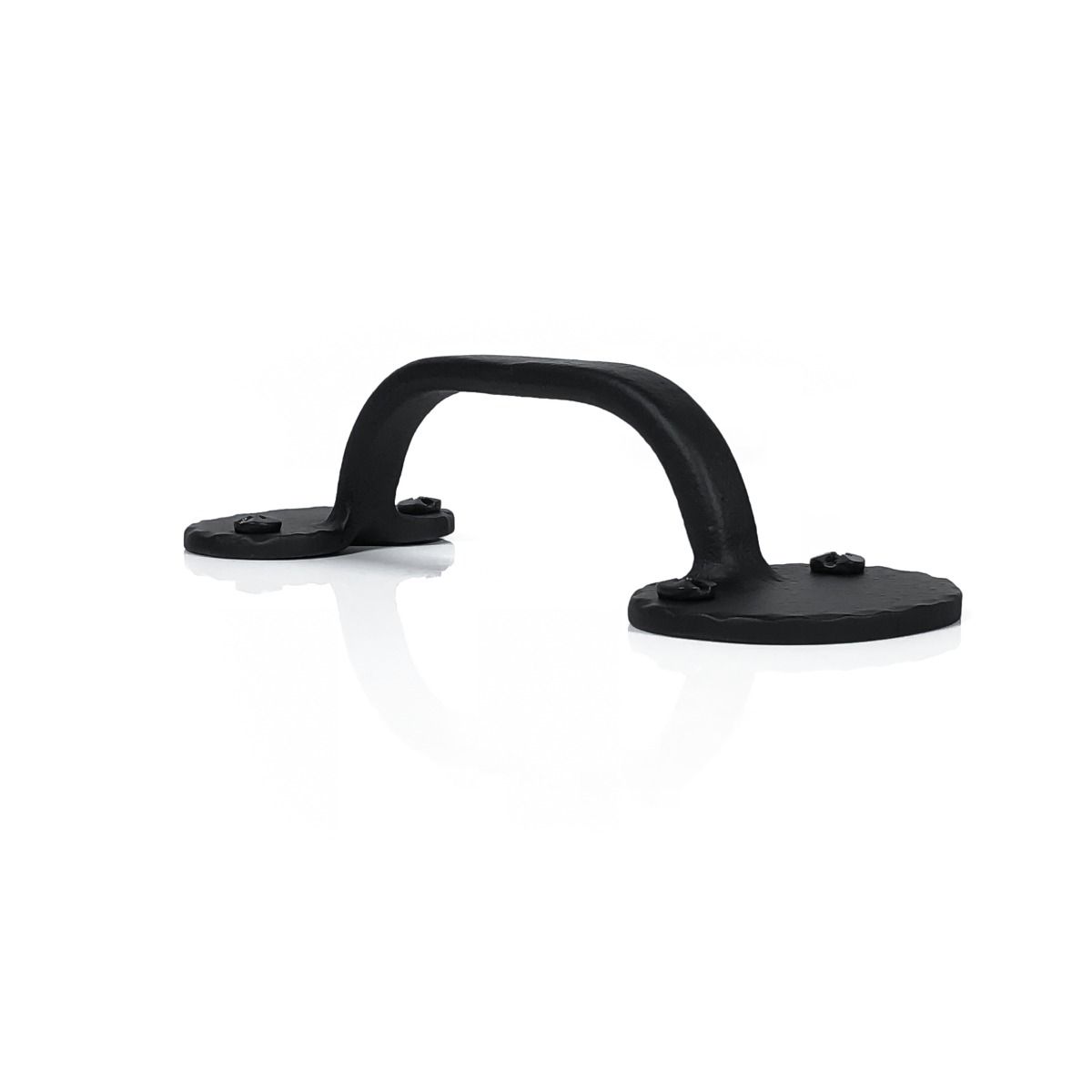 Heavy Duty Cast Small Bean Door Pull, Black