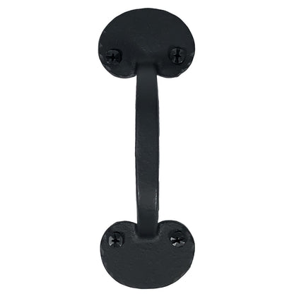 Heavy Duty Cast Small Bean Door Pull, Black