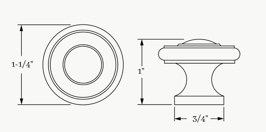 Traditional Knob 1.25