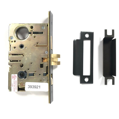 Heart Handle & Knob Mortise Lock Set, Black
