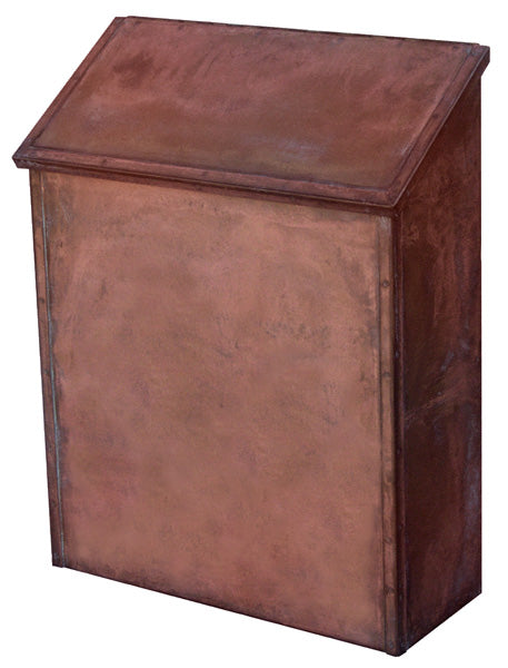 Solid Brass Vertical Wall Mount Mailbox