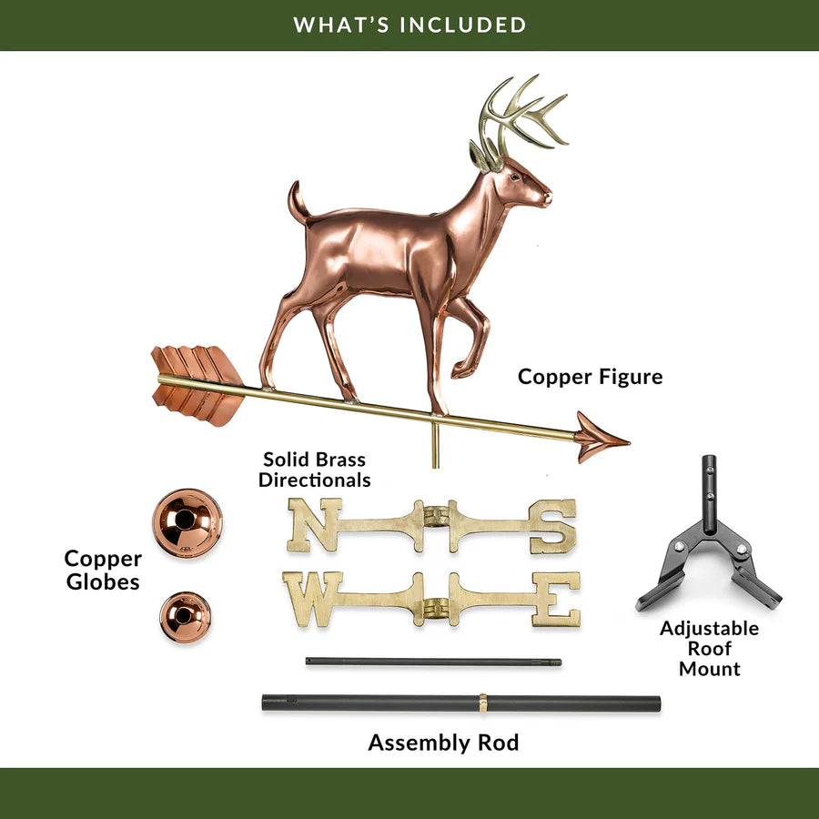 White Tail Buck Weathervane