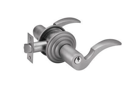 Pewter Cortina Key-In Lever