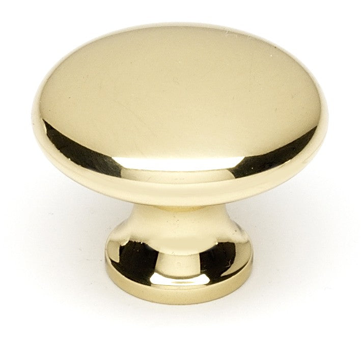 Polished Brass Round Knob 1.5"