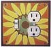 Sunflower Combo Switch Plate 1 Toggle/Outlet