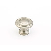 Satin Nickel Stepped Knob 1.5"