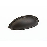 Oil Rubbed Bronze Traditional Cup Pull 3"