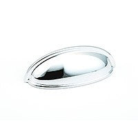 Polished Chrome Traditional Cup Pull 3"