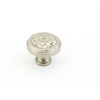 Satin Nickel Ornate Knob 1.5"