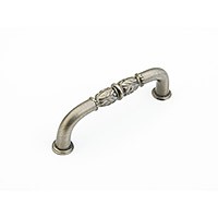 Antique Nickel Ornate Pull 96mm