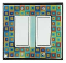 Tiny Tiles Double Decora Switch Plate