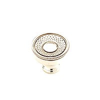 White Brass Knob 1.25"