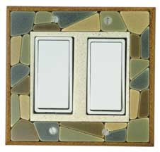 Mosaic Double Decora Switch Plate