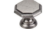 Top Knobs Devon Knob 1 1/4" Antique Pewter