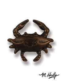 Michael Healy Blue Crab Doorbell Oiled Bronze