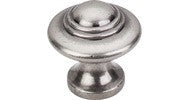 Top Knobs Ascot 1-1/4" Knob Pewter Antique