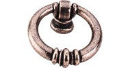 Top Knobs Newton Ring Pull 1.5" Old English Copper