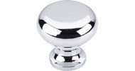 Top Knobs Flat Faced Knob 1.25" Polished Chrome