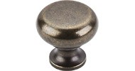 Top Knobs Flat Faced Knob 1.25"  German Bronze