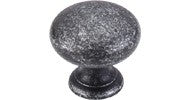 Top Knobs Mushroom Knob 1.25" Black Iron