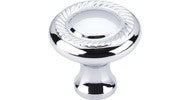 Top Knobs Swirl Cut Knob 1.25" Polished Chrome