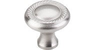 Top Knobs Swirl Cut Knob 1.25" Brushed Satin Nickel