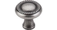 Top Knobs Swirl Cut Knob 1.25" Pewter Antique