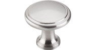 Top Knobs Ringed Knob 1-1/8" Brushed Satin Nickel