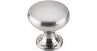 Top Knobs Hollow Round Knob 1.25" Brushed Satin Nickel