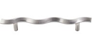 Top Knobs Wave Pull 5-1/16" Brushed Satin Nickel