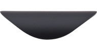 Top Knobs Cup Pull 1.25" Flat Black