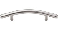 Top Knobs Curved Bar Pull 3-3/4" Brushed Satin Nickel