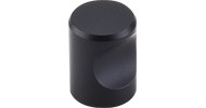 Top Knobs Indent Knob 3/4" Flat Black