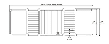 Classic Tub Caddy - Satin Nickel