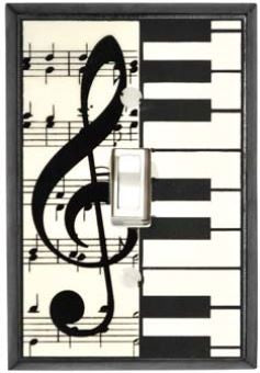 Music Note Ceramic Switchplates
