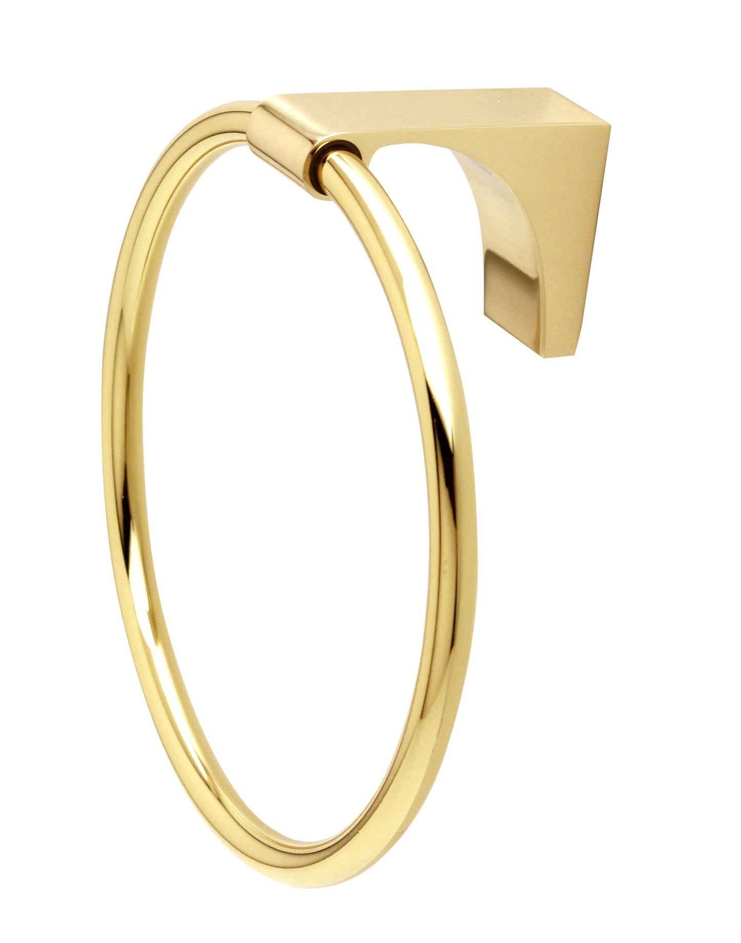 Polished Brass Towel Ring
