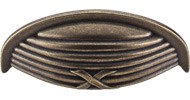 Ribbon & Reed Cup Pull 3" German Bronze