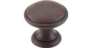 Round Knob 1.25" Patina Rouge