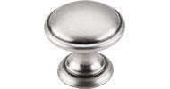 Round Knob 1.25" Antique Pewter