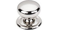 Victoria Knob 1.25" with Backplate Polished Nickel