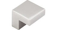 Square Knob 5/8" Polished Nickel