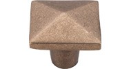 Aspen Square Knob 1.5" Light Bronze