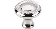 Swirl Cut Knob 1.25" Polished Nickel