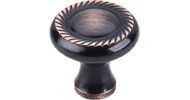 Swirl Cut Knob 1.25" Tuscan Bronze