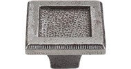 Square Inset Knob 2" Cast Iron