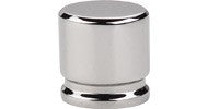 Oval Knob Medium 1 1/8" Polished Nickel
