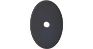 Oval Backplate Medium 1.5" Flat Black