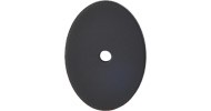 Oval Backplate 1.75" Large Flat Black